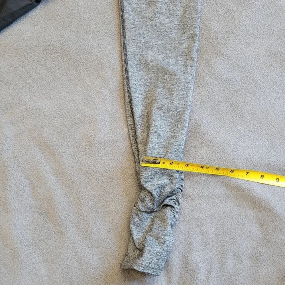 VICTORIA'S SECRET Jacket Womens Large Gray Sports Black Zip Up Reflective Thumbs - Picture 7 of 14